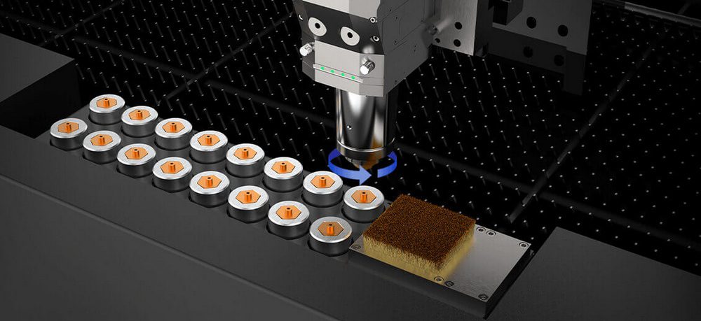 Fiber laser GA series automatic nozzle replacement